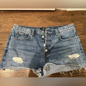 7 Jeans Denim Shorts Monroe cut off